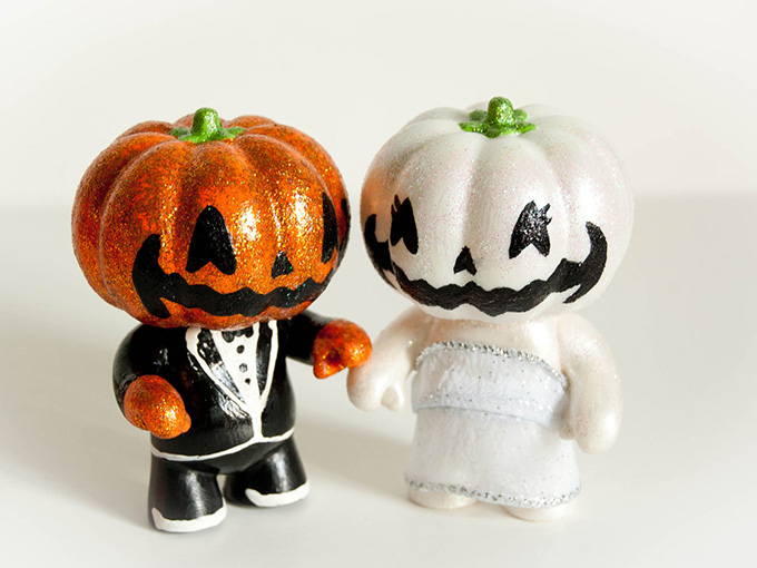 Свадьба в стиле Хэллоуин-топперы на торт